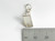 Mouse sitting on trap eating cheese sterling silver charm .925 Mice size example