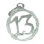 13th birthday sterling silver charm .925 x 1 Birthdays Charms