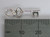 Initial C Letter C Small sterling silver key charm .925 Letters detail