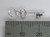 Initial F Letter F Small sterling silver key charm .925 Letters detail