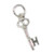 Initial H Letter H Small sterling silver key charm .925 x 1 Letters