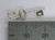 Initial Q Letter Q Small sterling silver key charm .925 Letters detail