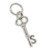 Initial S Letter S Small sterling silver key charm .925 x 1 Letters
