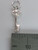Initial T Letter T Small sterling silver key charm .925 x 1 Letters size example