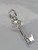 Initial W Letter W Small sterling silver key charm .925 Letters additional view