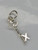 Initial X Letter X Small sterling silver key charm .925 x 1 Letters additional view