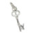 Initial Y Letter Y Small sterling silver key charm .925 x 1 Letters