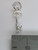 Initial Y Letter Y Small sterling silver key charm .925 Letters size example