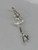 Initial Y Letter Y Small sterling silver key charm .925 Letters additional view