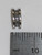 Bead sterling silver charm spacer .925 Beads charms spacers side view