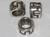 Bead sterling silver charm spacer .925 Beads charms spacers -B9 size example