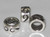 Bead sterling silver charm spacer .925 Beads charms spacers -B25 size example