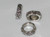 Bead sterling silver charm spacer .925 Beads charms spacers -B40 size example