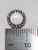 Bead sterling silver charm spacer .925 Beads charms spacers -B43 side view