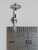 Initial B small Letter sterling silver charm .925 Letters charms detail