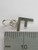 Initial F small Letter sterling silver charm .925 x 1 Letters charms size example