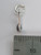 Initial L small Letter sterling silver charm .925 Letters charms side view