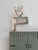 Initial P small Letter sterling silver charm .925 Letters charms detail
