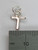 Initial T small Letter sterling silver charm .925 Initials charms detail