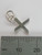 Initial X small Letter sterling silver charm .925 x 1 Letters charms