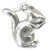Squirrel sterling silver charm .925 x 1 Squirrels charms C