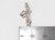 Alligator Crocodile sterling silver charm .925 x 1 gators crocs charms detail