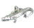 Alligator Crocodile sterling silver charm .925 x 1 gators crocs charms additional view