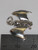 Bat flying sterling silver charm - pendant .925 Bats charms side view