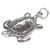 Turtle sterling silver charm pendant .925 x 1 Tortoise charms