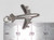 707 Jumbo Jet aeroplane sterling silver charm .925 Airplane charms side view