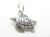 Turtle sterling silver charm .925 x 1 Turtles turtel turtels charms R additional view