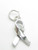 Memory Ribbon sterling silver charm .925 Awareness Charity Ribbons additional view