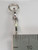 Awareness plain ribbon sterling silver charm .925 Charity ribbons side view
