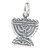 Menorah sterling silver charm .925 x 1 Holy Jewish charms