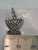 Menorah sterling silver charm .925 x 1 Holy Jewish charms size example