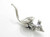 Mouse - Rat sterling silver charm .925 x 1 Mice and Rats charms image 6