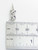 Mouse 2D sterling silver charm .925 Mice Rat Rats charms A1 detail