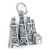 Oil Derricks 2D sterling silver charm .925 x 1 Derrick Drilling charms