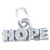 Hope sterling silver charm .925 x 1 Expression charms