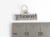 Freedom sterling silver charm .925 x 1 Words Escape Expression charms side view