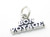 Bon Voyage sterling silver charm .925 Leaving Trip Good Journey charms additional view