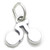 Bike Rider sterling silver charm .925 Bikes Bicycle riders charms
