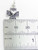 Maltese Cross with heart sterling silver charm .925 Crosses charms detail
