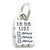 To Do List sterling silver charm .925 x 1 Lists of things charms