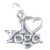 I Love Yoga sterling silver charm .925 x 1 Relaxation charms