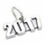 2017 year sterling silver charm .925 x 1 Wedding Birthday Graduation