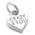 Crazy 4 You Heart sterling silver charm .925 for Love hearts charms