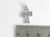 Faith on Cross sterling silver charm .925 Crosses charms pendants side view