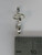Two Swans creating a love heart sterling silver charm .925 Swan charms side view