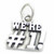 Were Number 1 sterling silver charm .925 Winner Winning charms